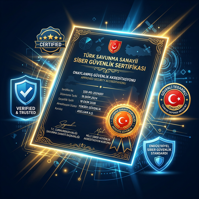 SSB Siber Hijyen KOBİ Belgesi - Savunma Sanayii Başkanlığı onaylı sertifika