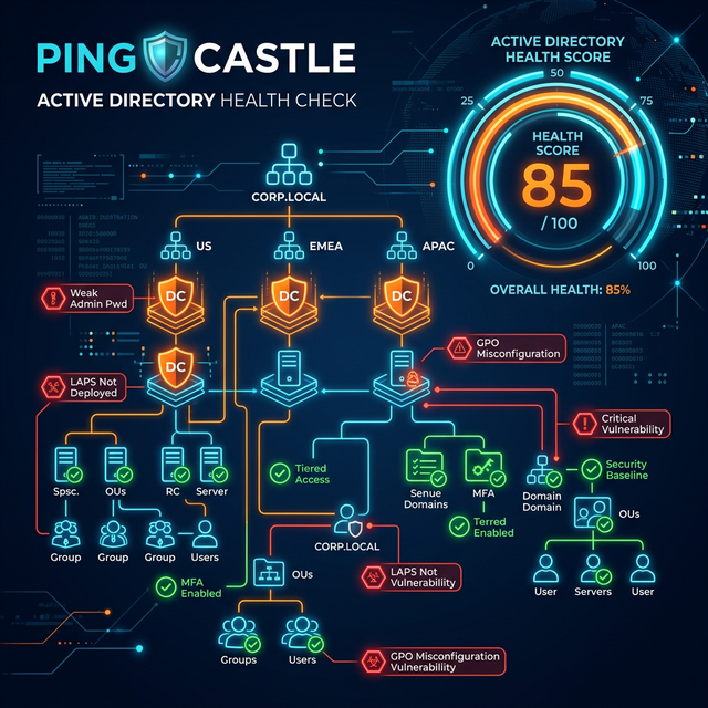 Score Your Active Directory Security with Ping Castle — Free AD Health Test